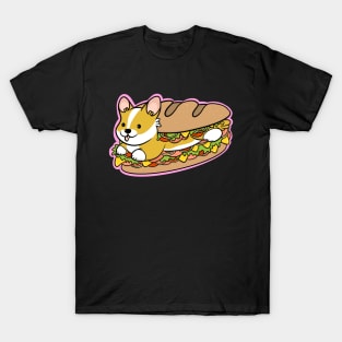 Cute Corgi Deli Sandwich T-Shirt